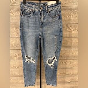 NWT 🎉 American Eagle Strigid Mom Jean - Blown Out Blue